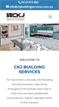 Mobile Screenshot of ckjbuildingservices.com.au